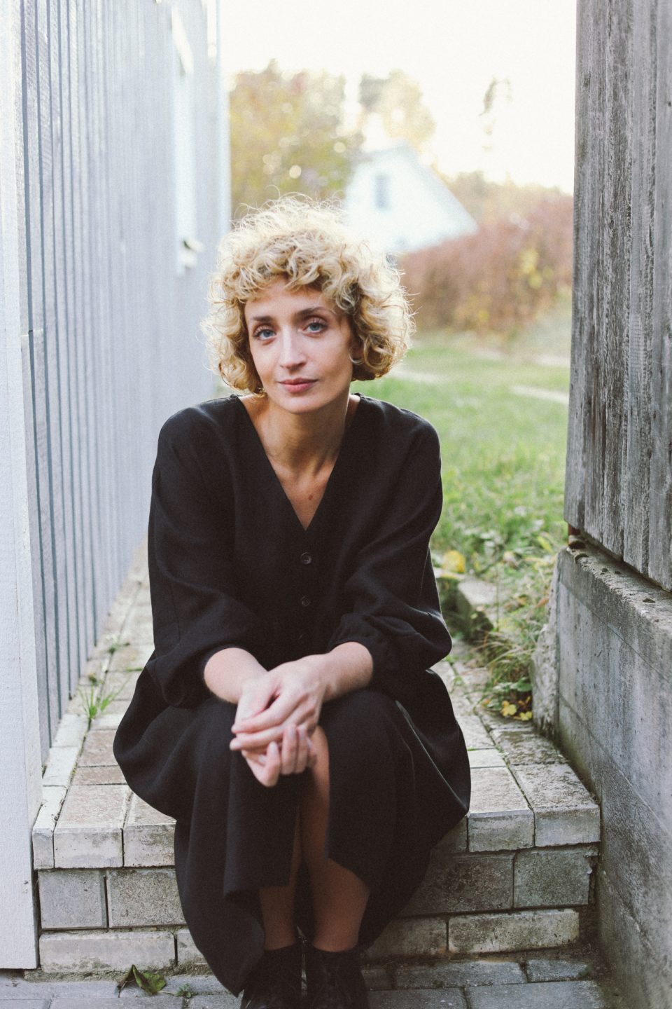 Linen button up swing dress | Dress | Sustainable clothing | OffOn clothing