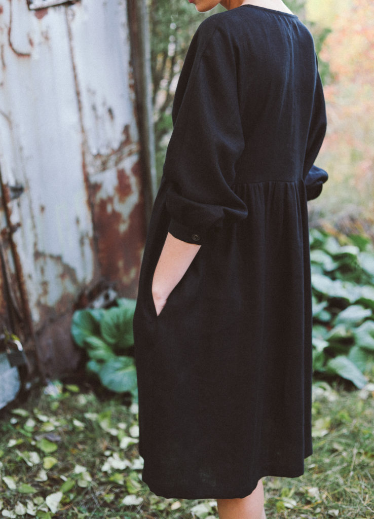 Linen button up swing dress - Image 2