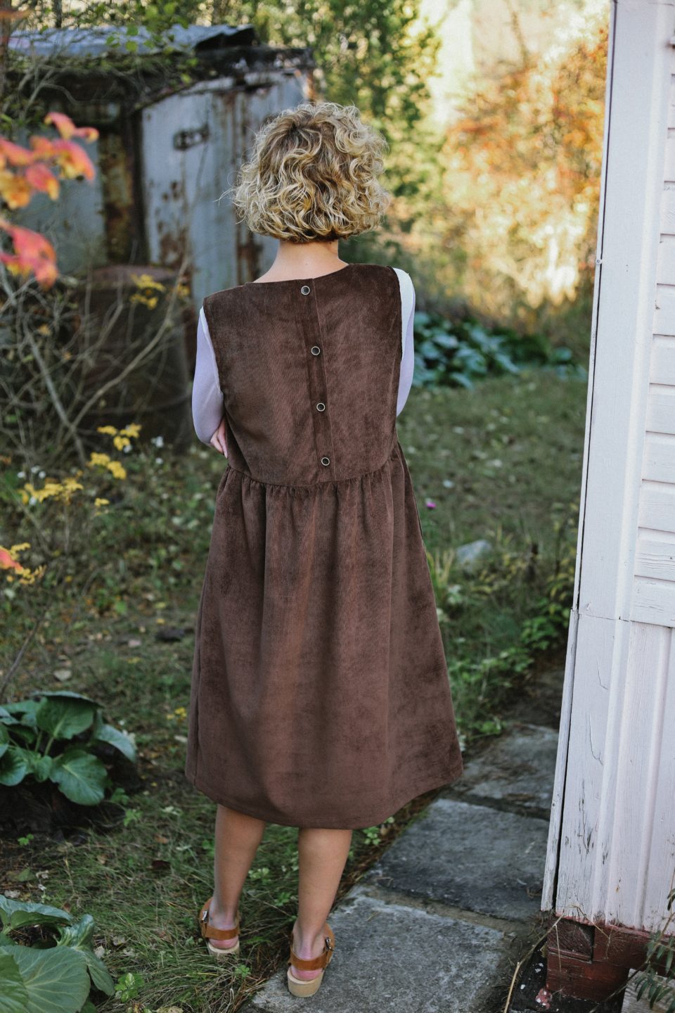Sleeveless Needlecord  Dress - Image 2