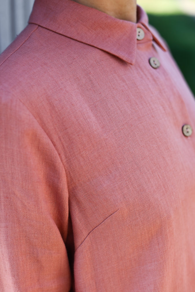 Linen button up shirtdress - Image 4