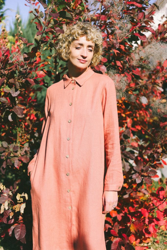 Linen button up shirtdress - Image 1