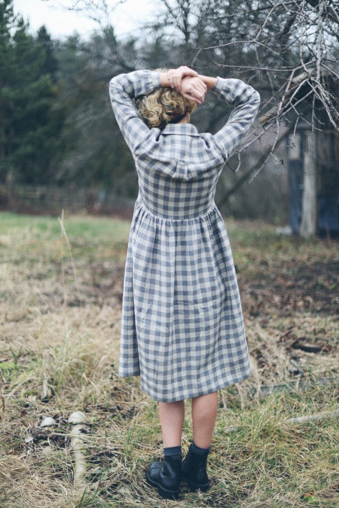 Linen button up MIDI dress - Image 5