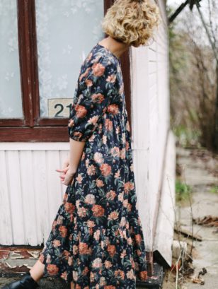 Boho puffy sleeve peplum dress | Dress | Sustainable clothing | OffOn clothing