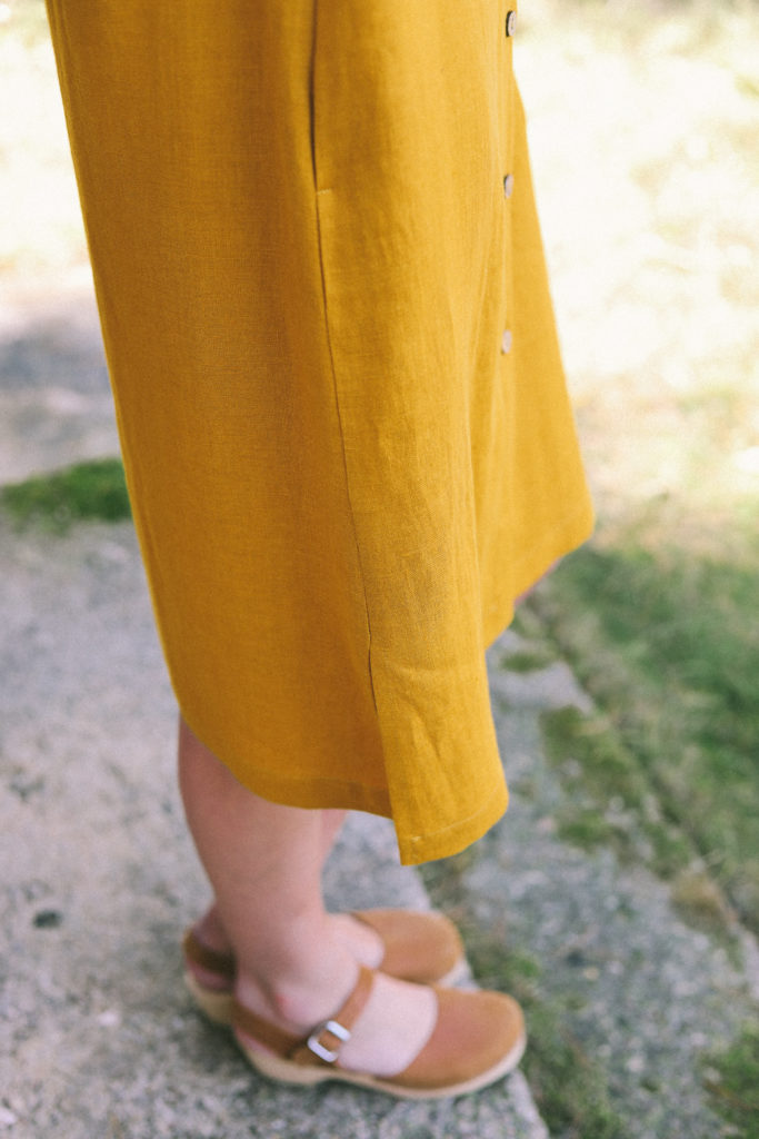 Linen loose fitting shirt dress - Image 2