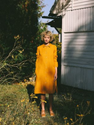Linen loose fitting shirt dress | Dress | Sustainable clothing | OffOn clothing