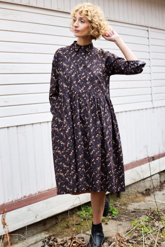 ELIZABETH shirt dress in silky cotton - Image 3