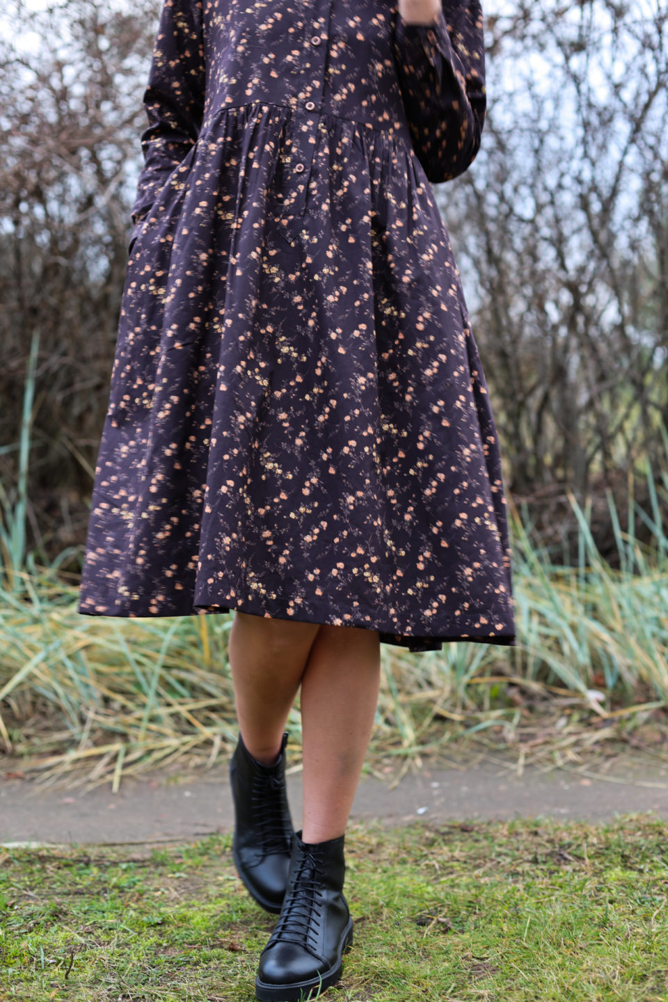 ELIZABETH shirt dress in silky cotton - Image 5