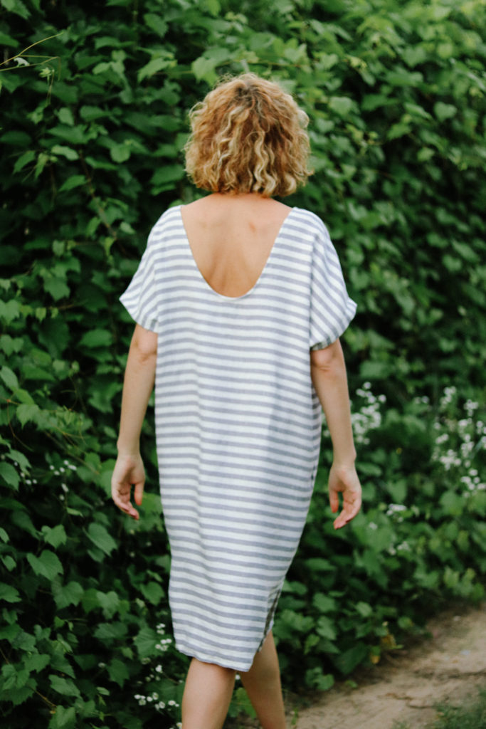 Open Back Linen Tunic Dress - Image 6