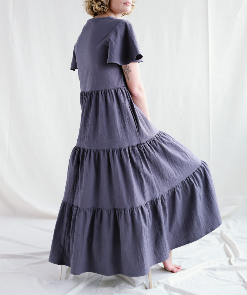 Loose ruffle Maxi cotton dress - Image 5