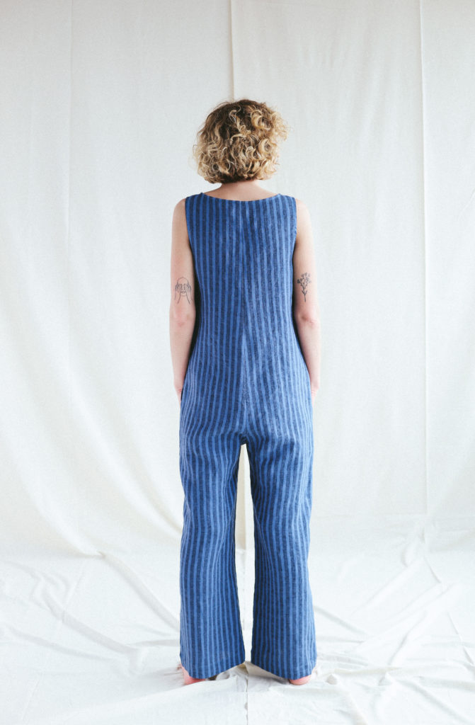 Linen wide leg summer jumpsuit - Image 1
