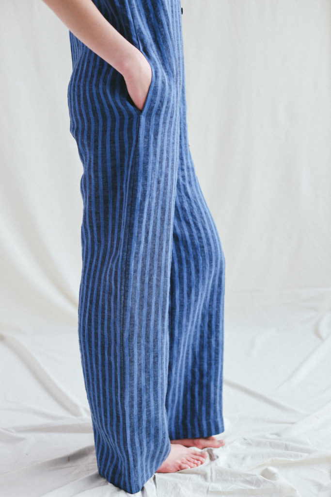 Linen wide leg summer jumpsuit - Image 2