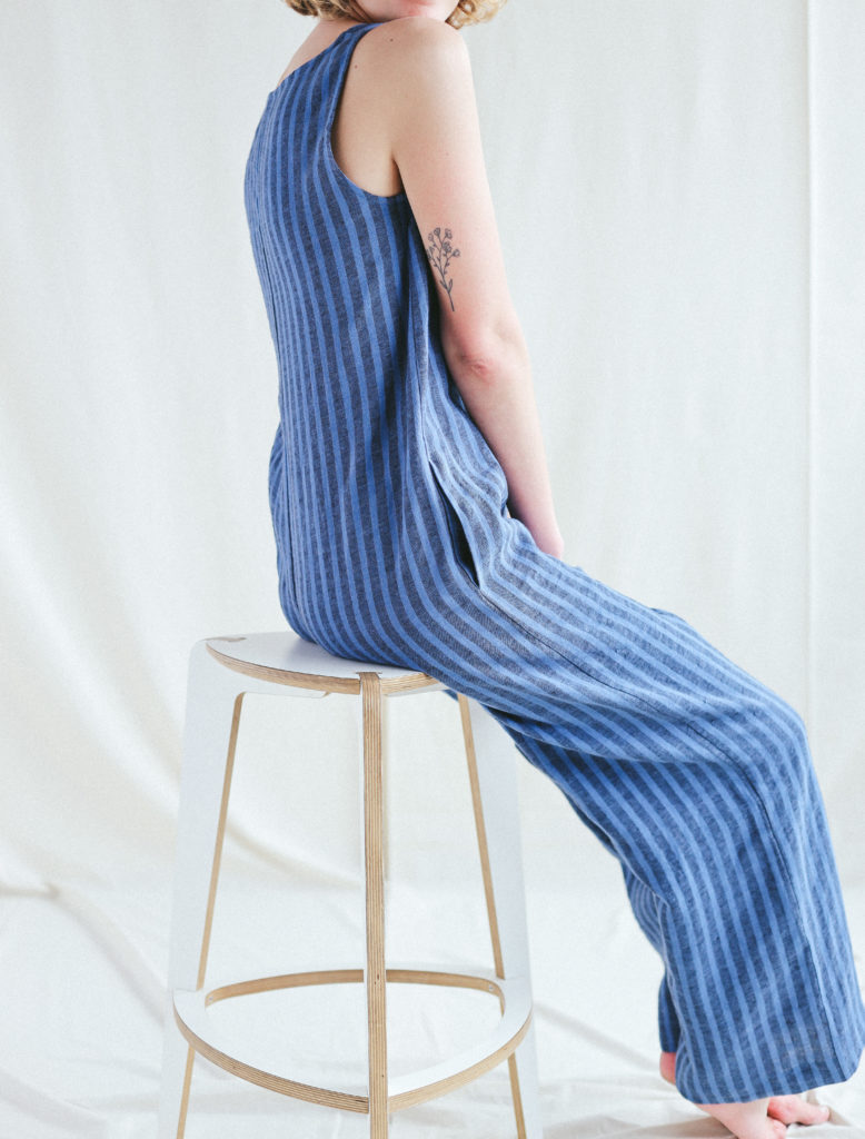 Linen wide leg summer jumpsuit - Image 4