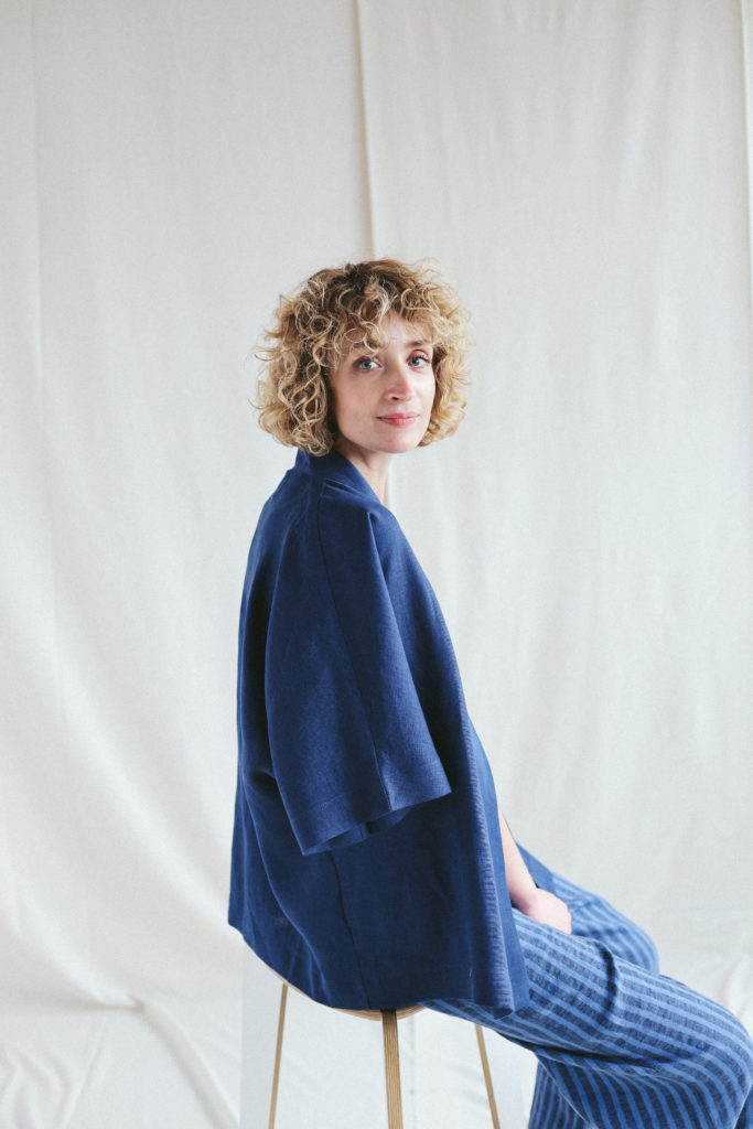 Loose linen wrap jacket - Image 1