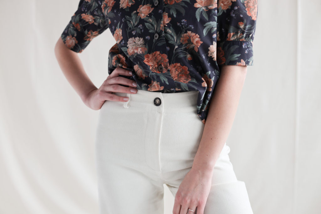 Needlecord wide leg crop trousers - Image 6