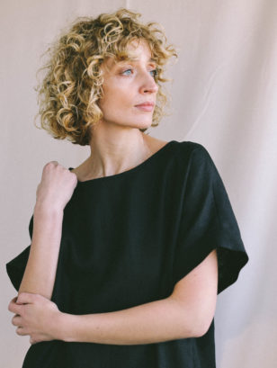 Loose fit linen tunic dress | Dress | Sustainable clothing | OffOn clothing
