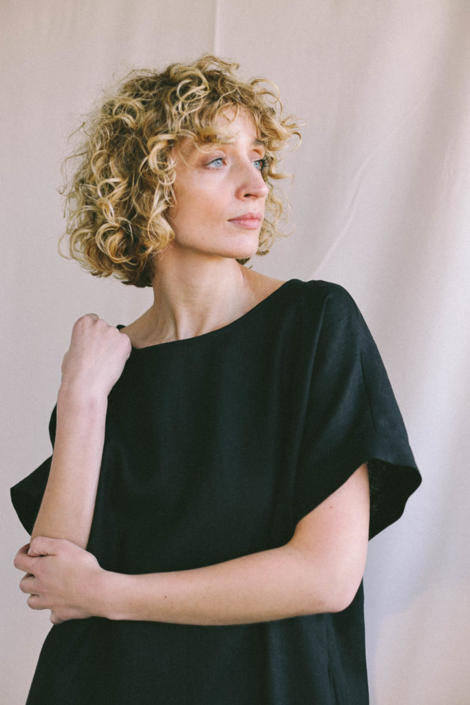 Loose fit linen tunic dress | Dress | Sustainable clothing | OffOn clothing