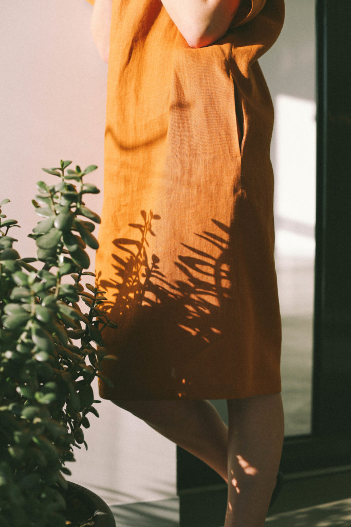 Loose fit linen tunic dress - Image 1