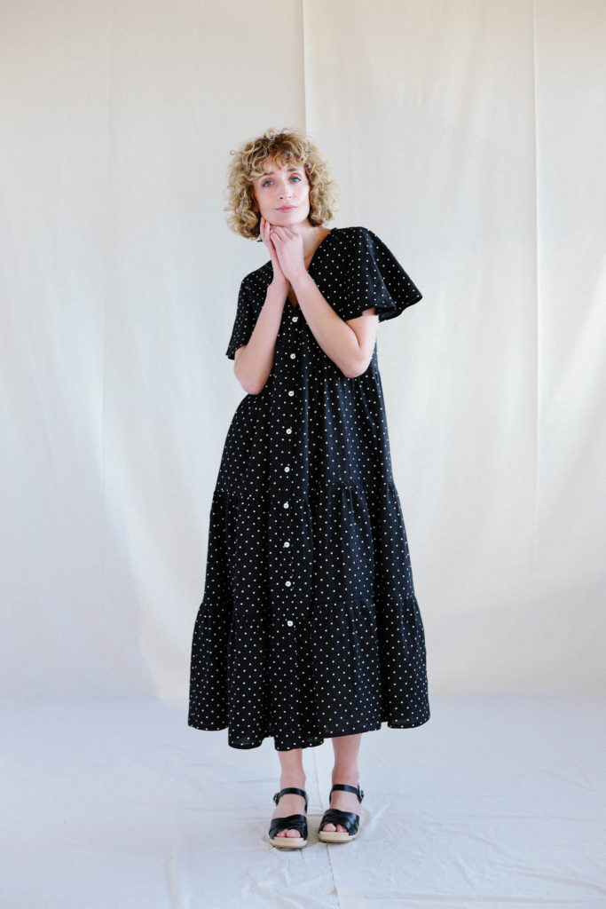 Tiered Maxi linen dress | Dress | Sustainable clothing | OffOn clothing