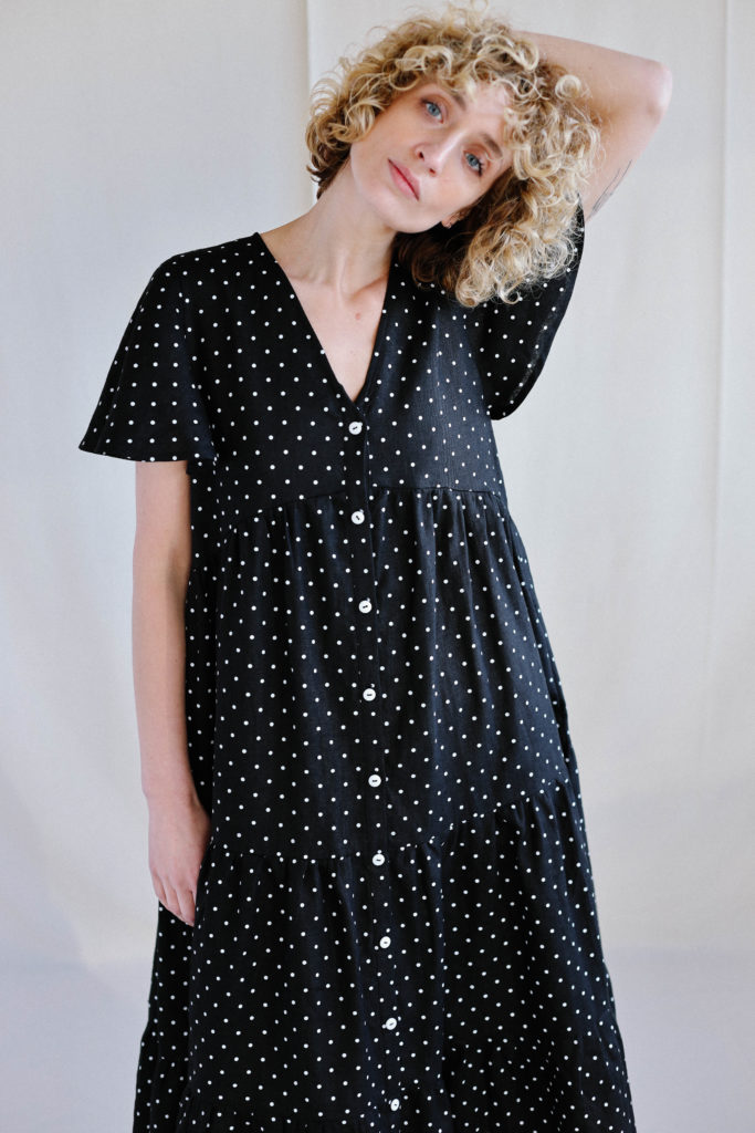 Tiered Maxi linen dress - Image 1