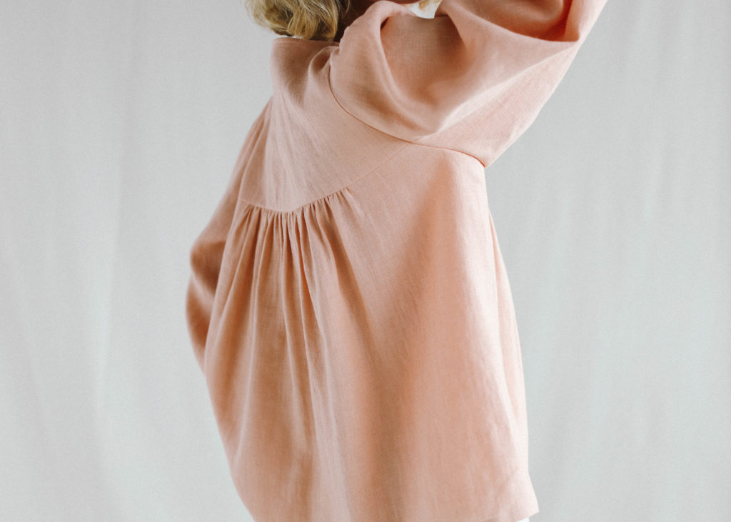 Linen puff sleeve top - Image 4