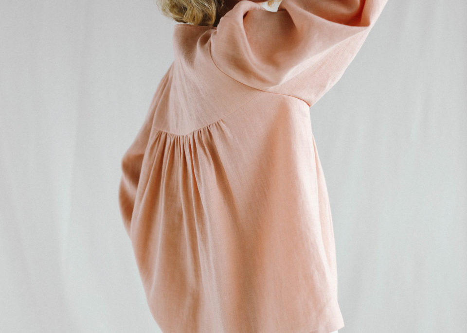Linen puff sleeve top - Image 4