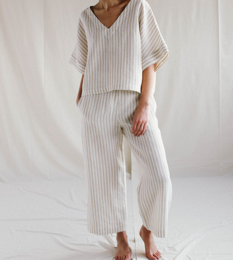 Oversized linen blouse and wide leg pants set - Image 5