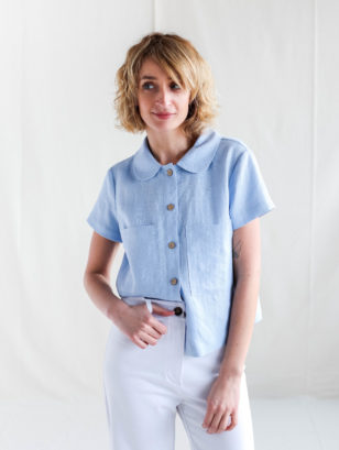 Linen button up shirt