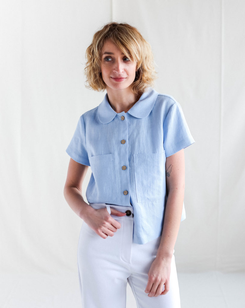 Linen button up shirt