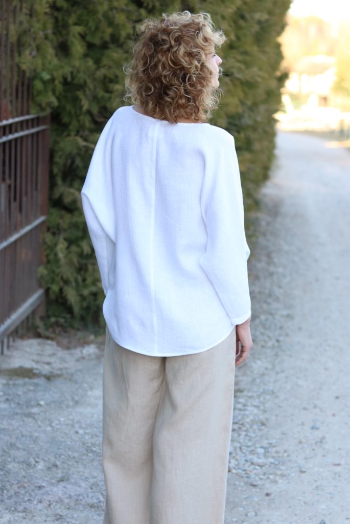 Loose linen long sleeve blouse - Image 4