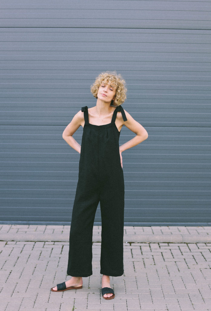 Linen Tie-strap jumpsuit | Jumpsuits | Sustainable clothing | OffOn clothing