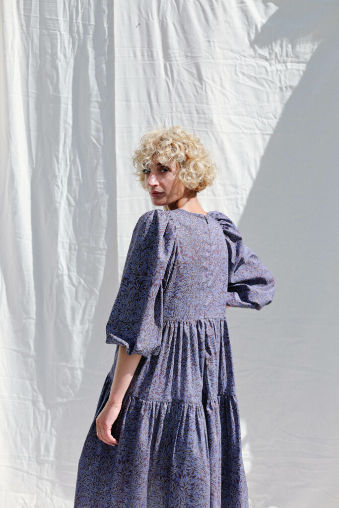 Floral tana lawn cotton swingy dress WILLOW WALK - Image 3
