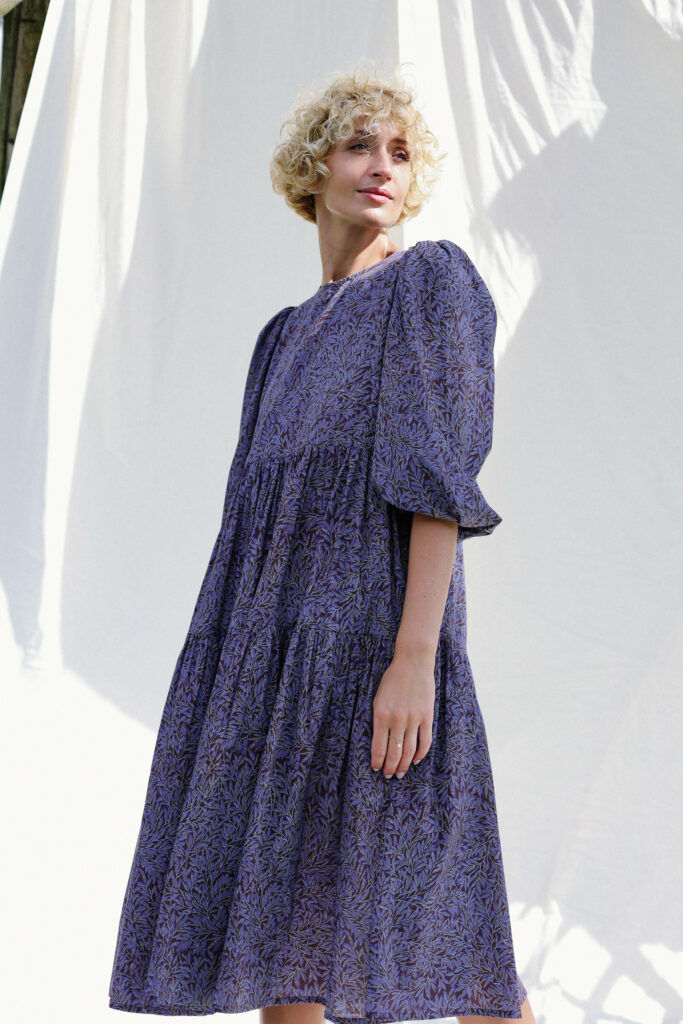 Floral tana lawn cotton swingy dress WILLOW WALK - Image 6