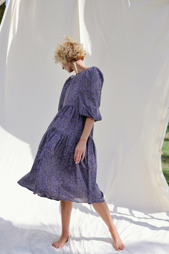Floral tana lawn cotton swingy dress WILLOW WALK - Image 2