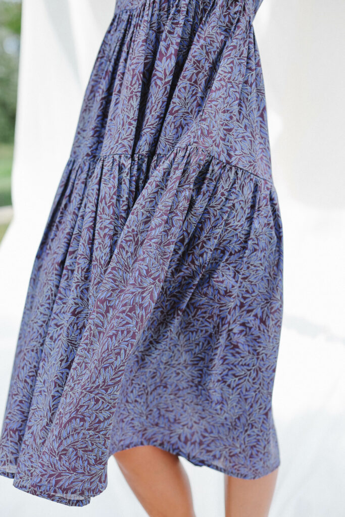 Floral tana lawn cotton swingy dress WILLOW WALK - Image 5
