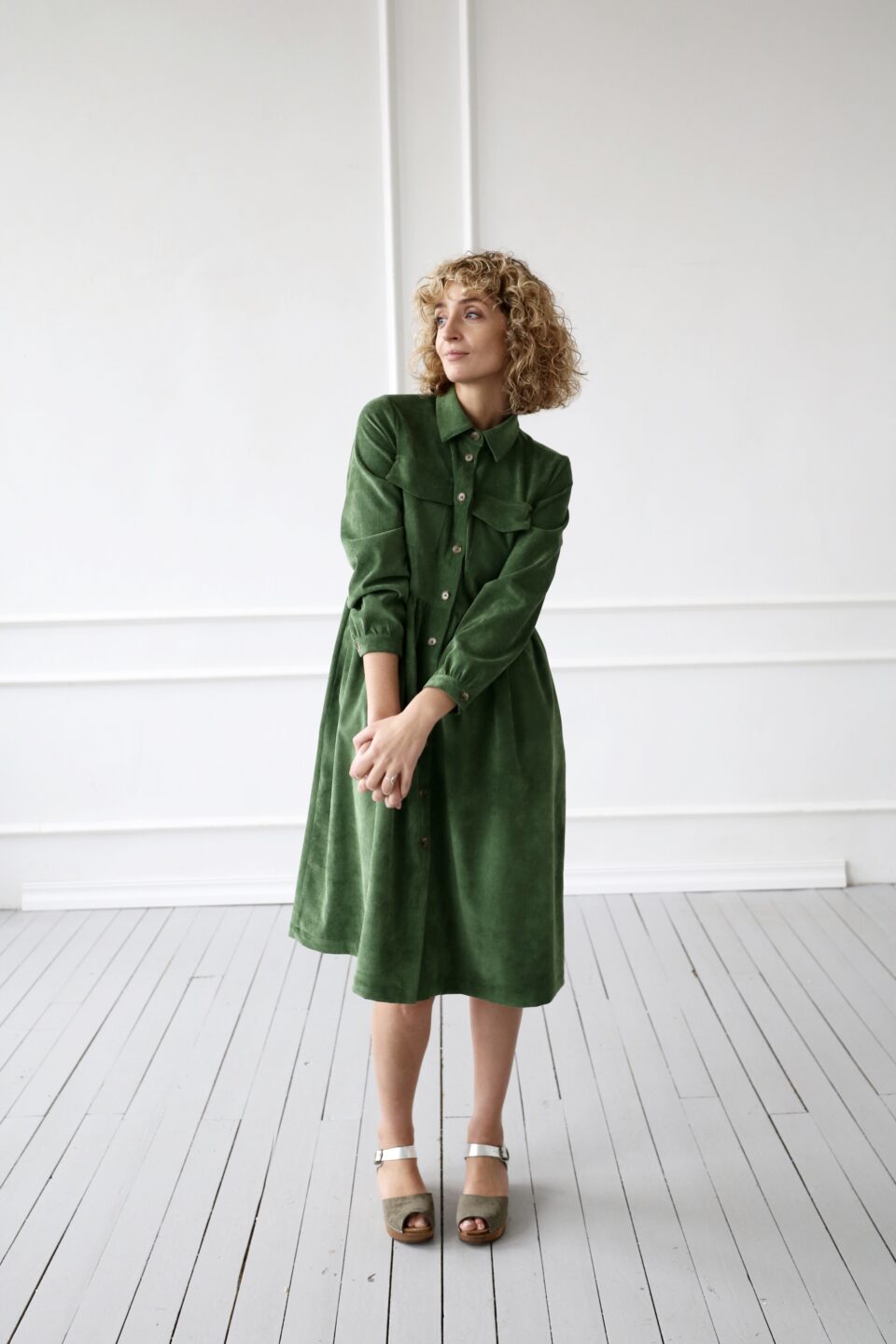 Needlecord shirt dress - Image 2