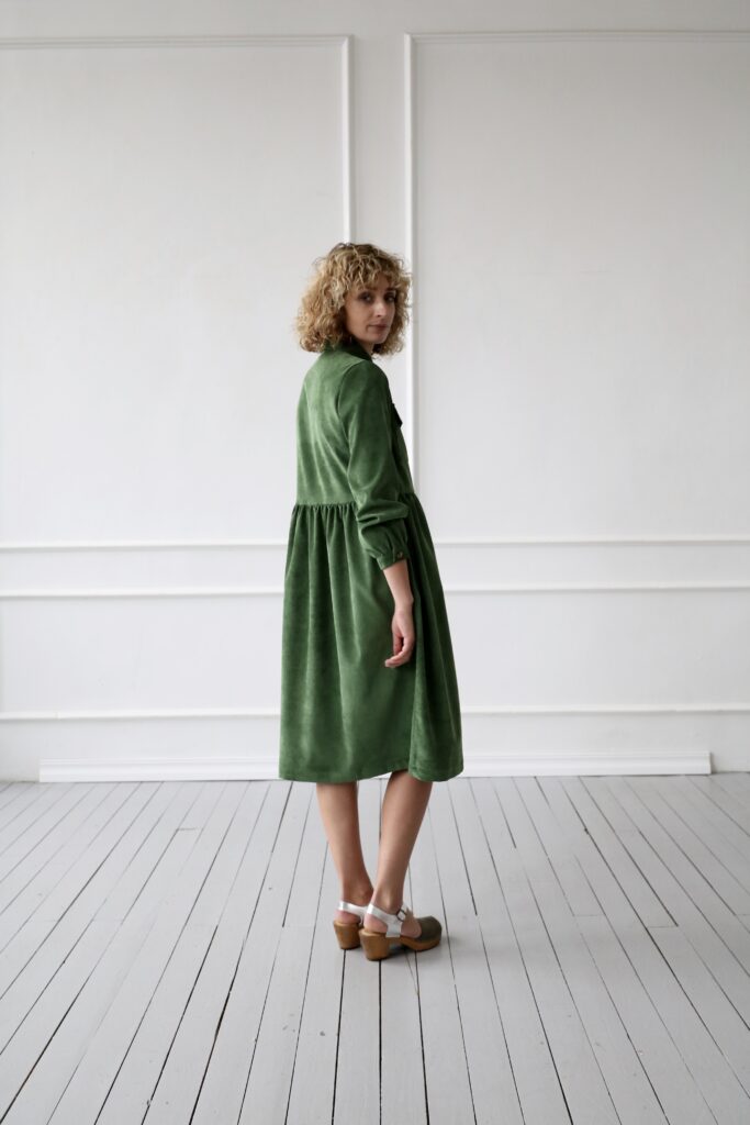 Needlecord shirt dress - Image 4