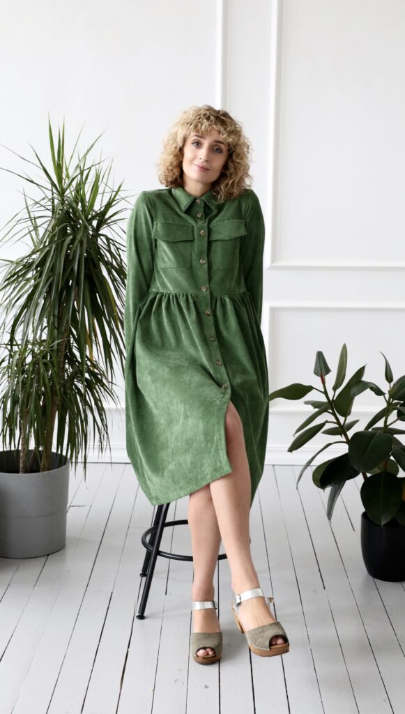 Needlecord shirt dress - Image 5