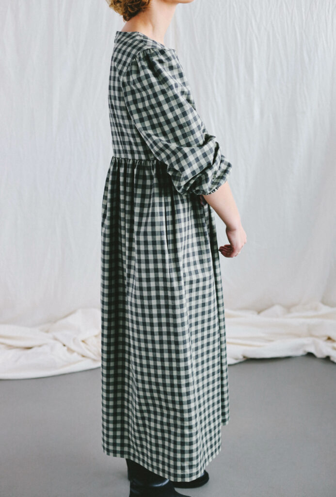 Gingham organic cotton dress Emma - Image 2