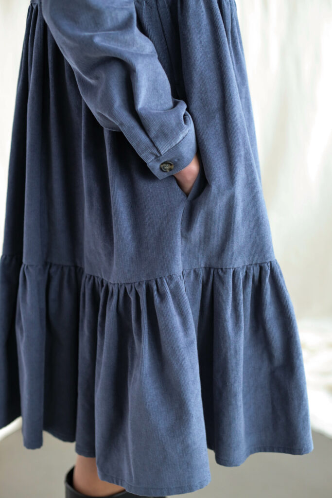 Needlecord tiered dress LOUISE - Image 5