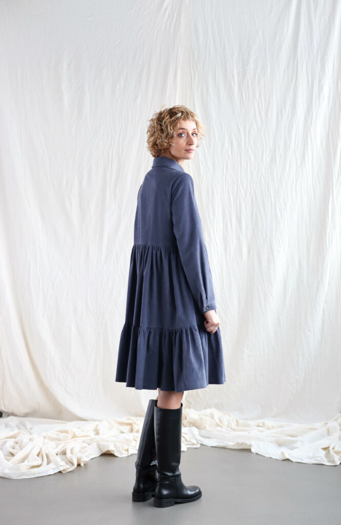 Needlecord tiered dress LOUISE - Image 2