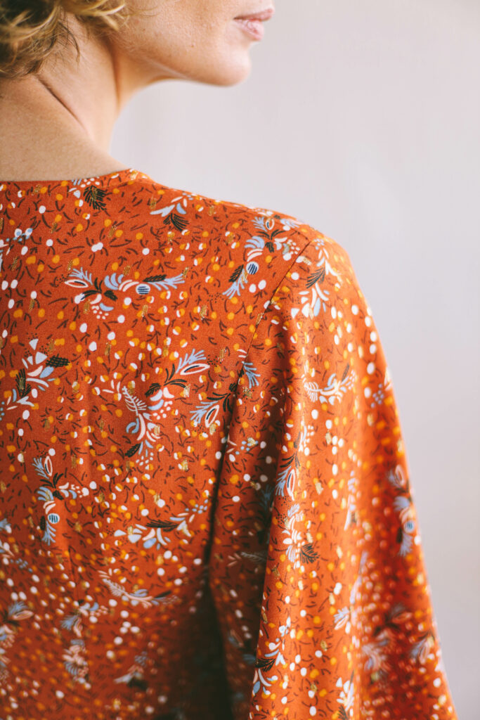 Bell sleeve viscose dress ELISE - Image 7