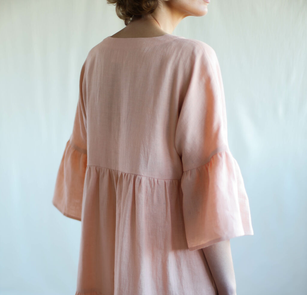 Linen Tiered Dress ADELE - Image 6