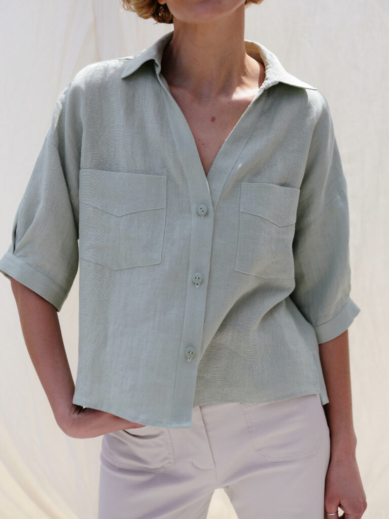 Linen oversized fit shirt Polly - Image 1
