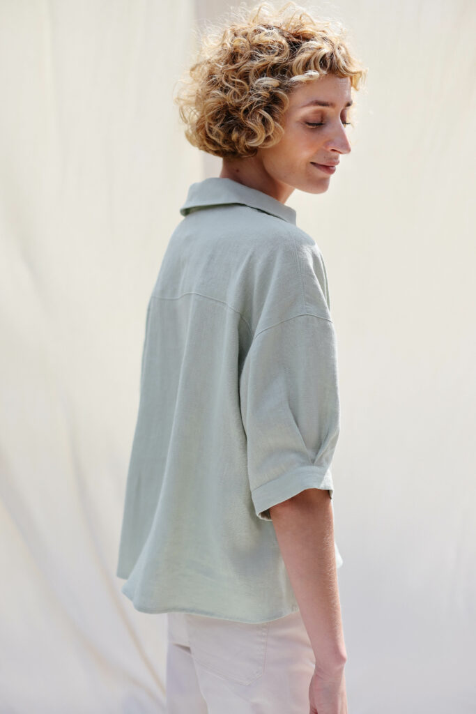 Linen oversized fit shirt Polly - Image 2