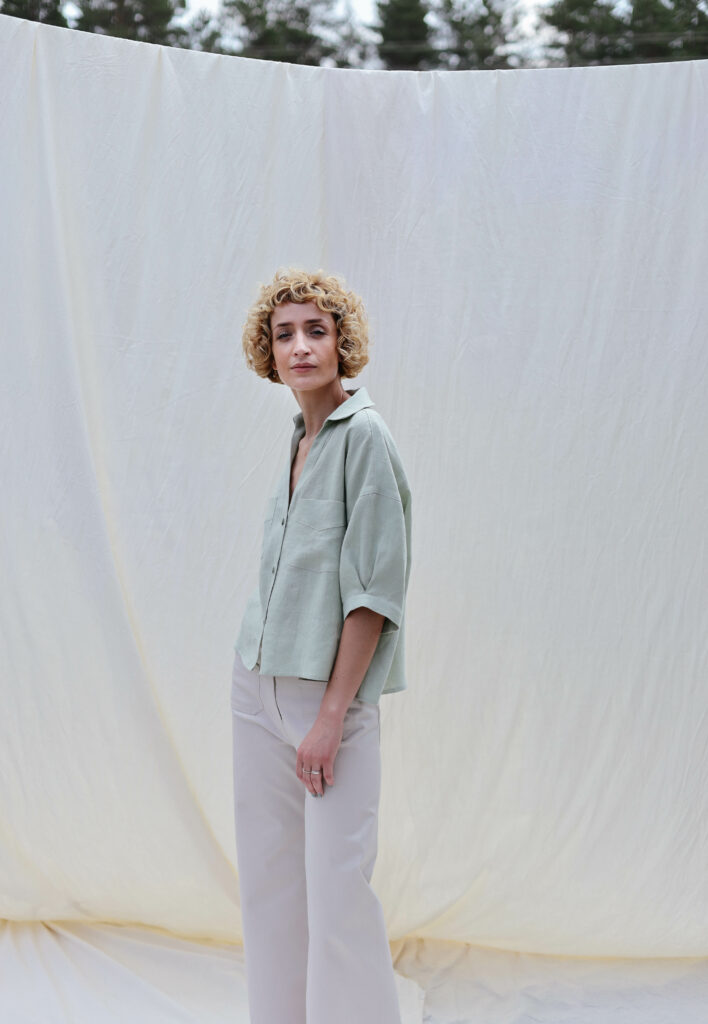 Linen oversized fit shirt Polly - Image 4