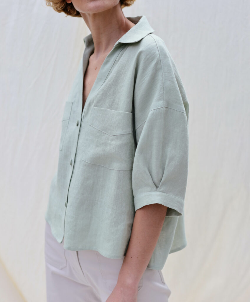 Linen oversized fit shirt Polly - Image 5