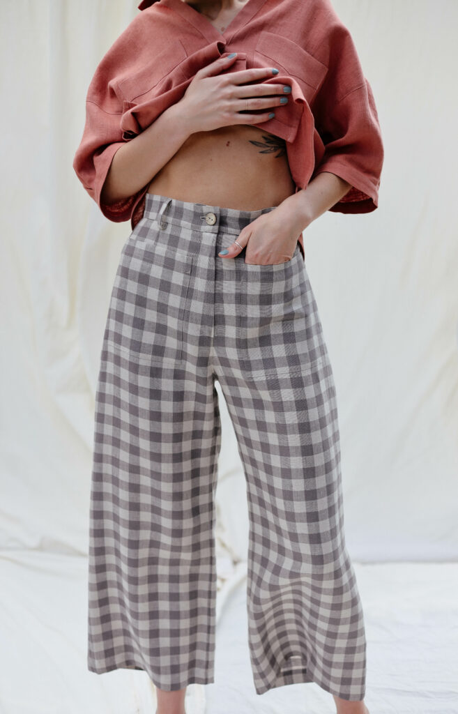 High Waist Linen Culottes