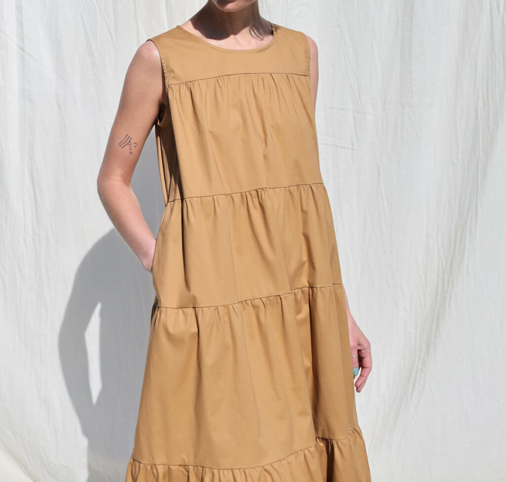 Tiered Maxi cotton dress JULIE - Image 2
