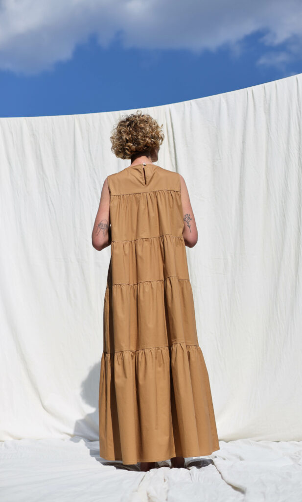 Tiered Maxi cotton dress JULIE - Image 3