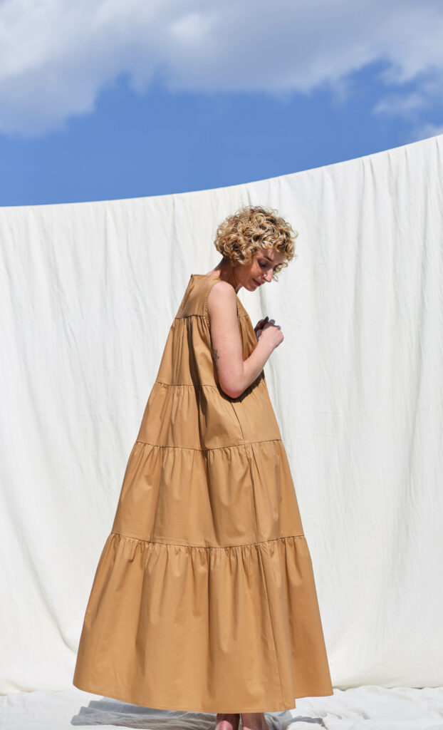 Tiered Maxi cotton dress JULIE - Image 4